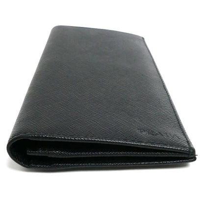 PRADA プラダ 長財布 ブラック 2MV836 053 F0002 エンボスロゴ メンズ【中古】