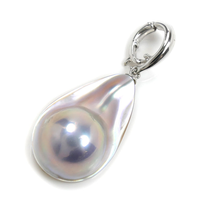 TASAKI タサキ K18WG ホワイトゴールド マベパール ペンダントトップ 4.3g レディース【中古】【美品】