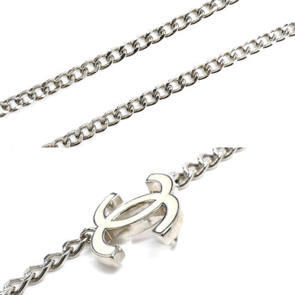 CHANEL シャネル ココマーク チェーン ベルト シルバー/ホワイト レディース 05V【中古】【美品】