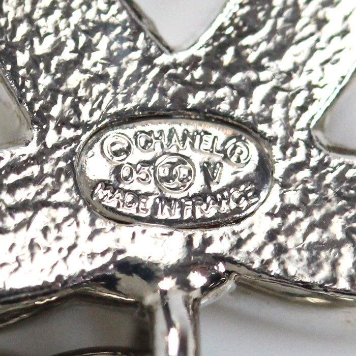 CHANEL シャネル ココマーク チェーン ベルト シルバー/ホワイト レディース 05V【中古】【美品】