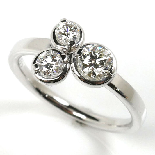 TASAKI タサキ K18WG ホワイトゴールド リング・指輪 ダイヤモンド0.35ct ダイヤモンド0.26ct 14号 4.2g レディース【中古】【美品】