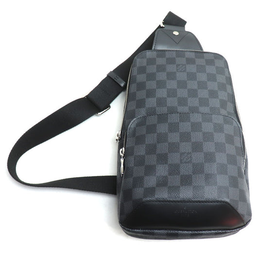 LOUIS VUITTON ルイ・ヴィトン アヴェニュースリング ショルダーバッグ ブラック N41719 MB2159 メンズ【中古】【美品】