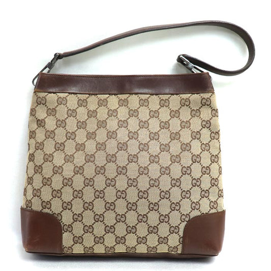 GUCCI グッチ GGキャンバス ワンショルダー ショルダーバッグ ブラウン 33900 レディース【中古】