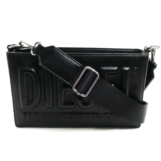 DIESEL ディーゼル DSL 3D カメラバッグ ショルダーバッグ ブラック X10044 P5184 T8013 メンズ【中古】