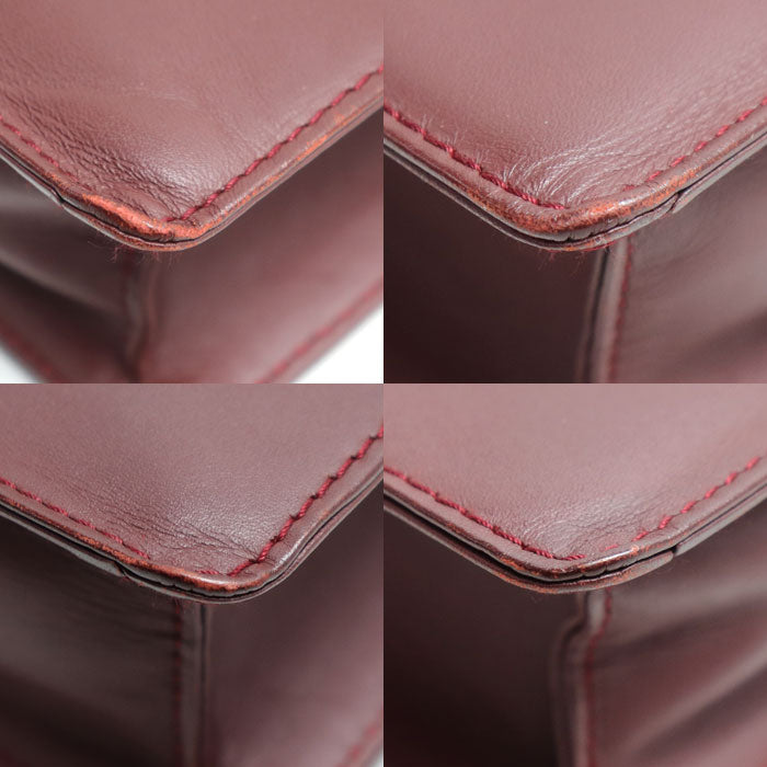 CARTIER カルティエ マストライン セカンドバッグ ボルドー メンズ【中古】