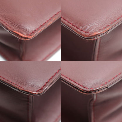 CARTIER カルティエ マストライン セカンドバッグ ボルドー メンズ【中古】