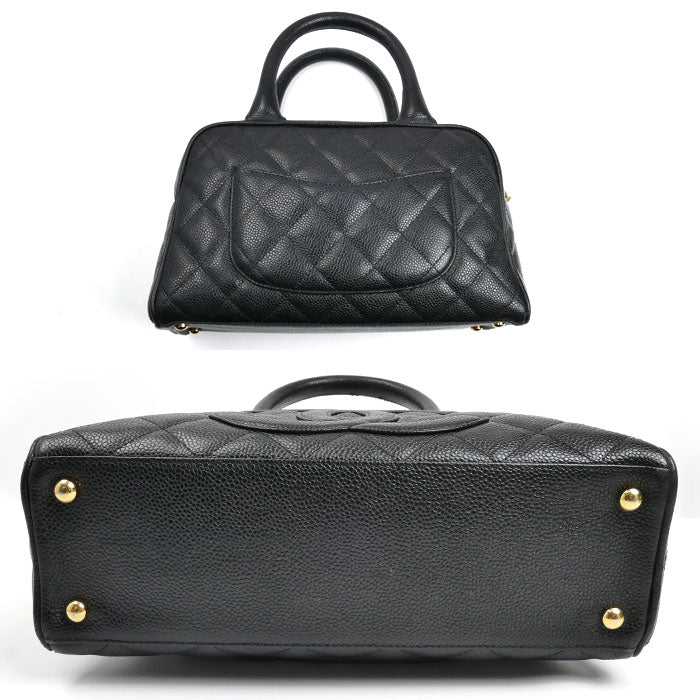 CHANEL シャネル ミニボストン ハンドバッグ ブラック A20996 レディース【中古】