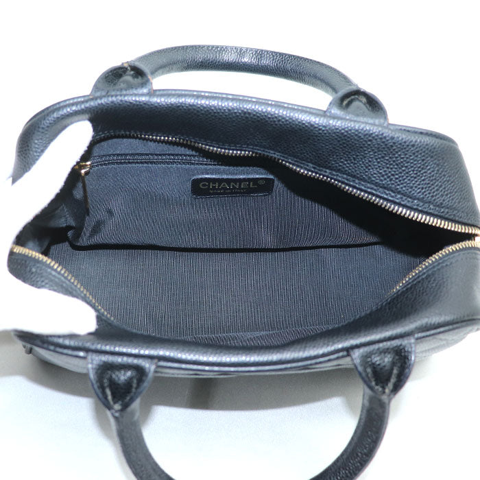 CHANEL シャネル ミニボストン ハンドバッグ ブラック A20996 レディース【中古】