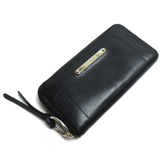 SEE BY CHLOE シーバイクロエ 長財布 ラウンドファスナー ブラック レディース【中古】