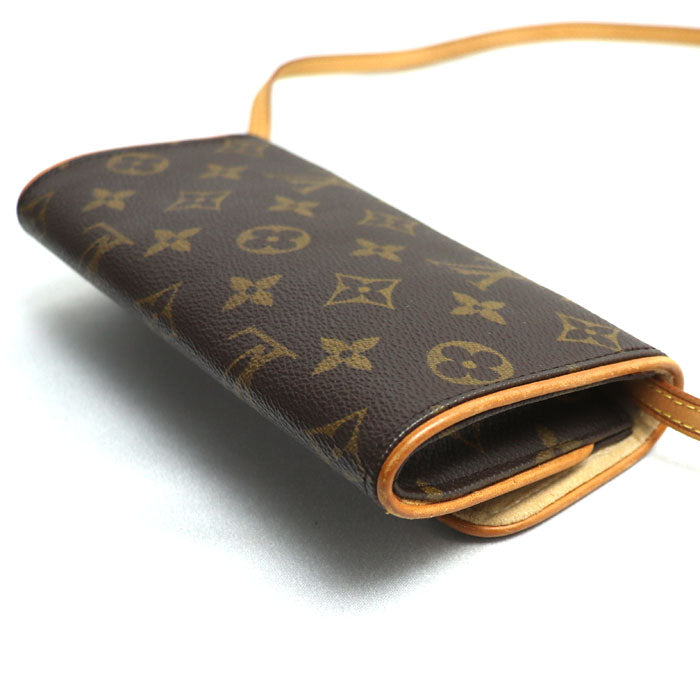 LOUIS VUITTON ルイ・ヴィトン ポシェットツインPM ポーチ モノグラム ブラウン M51854 CA0031 レディース【中古】