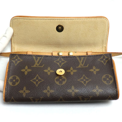 LOUIS VUITTON ルイ・ヴィトン ポシェットツインPM ポーチ モノグラム ブラウン M51854 CA0031 レディース【中古】