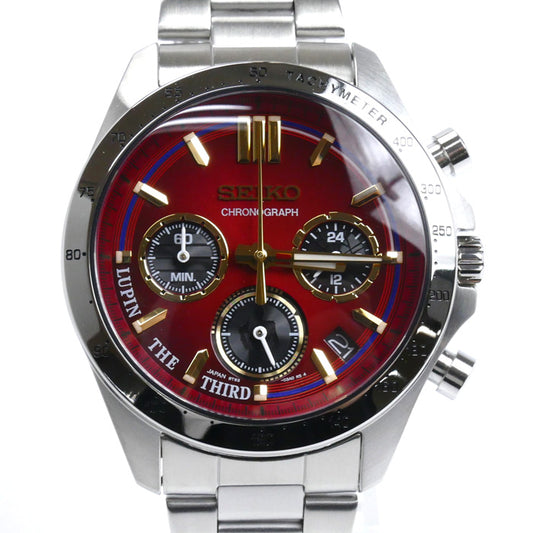 SEIKO セイコー ×ルパン三世 クロノグラフ 限定3000本 腕時計 電池式 8T63-02X0 メンズ【中古】【極美品】