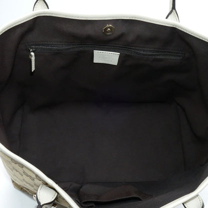 GUCCI グッチ ニューブリット トートバッグ ベージュ/ホワイト 169946 レディース【中古】