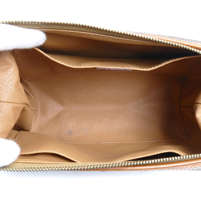 CELINE セリーヌ マカダム ポーチ ブラウン レディース【中古】