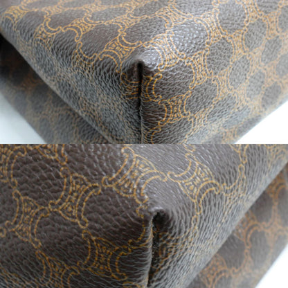 CELINE セリーヌ マカダム ポーチ ブラウン レディース【中古】