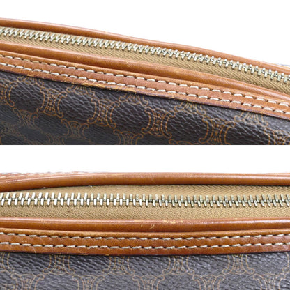 CELINE セリーヌ マカダム ポーチ ブラウン レディース【中古】