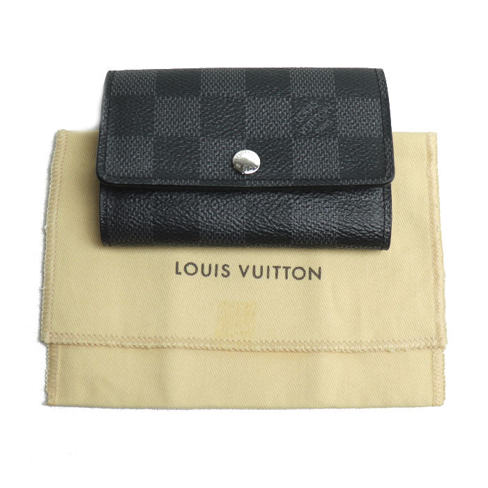 LOUIS VUITTON ルイ・ヴィトン ミュルティクレ6 キーケース ダミエグラフィット ブラック N62662 CT5210 メンズ【中古】