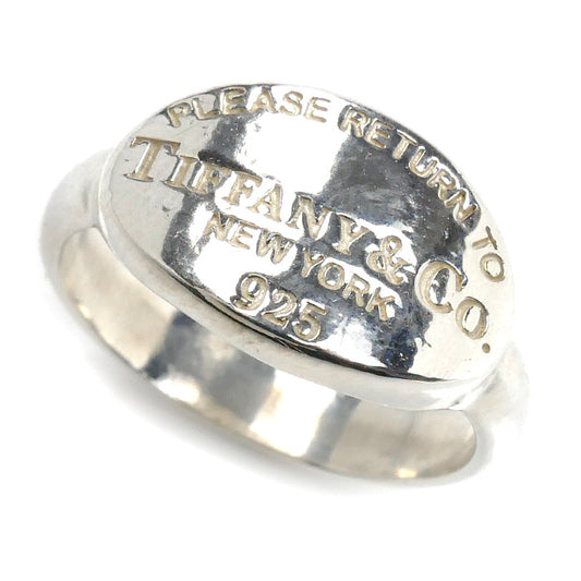 TIFFANY&Co. ティファニー シルバー925 リターントゥ ティファニー オーバルタグ リング・指輪 9号 4.0g レディース【中古】