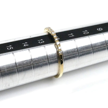 ete エテ K18YG イエローゴールド リング・指輪 ダイヤモンド0.08ct 12号 1.3g 重ねつけ 華奢 レディース【中古】