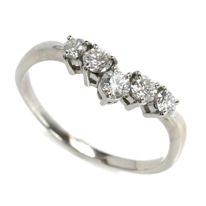 MIKIMOTO ミキモト Pt950プラチナ リング・指輪 ダイヤモンド0.58ct 19.5号 4.3g レディース【中古】【美品】