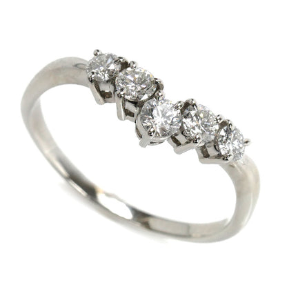 MIKIMOTO ミキモト Pt950プラチナ リング・指輪 ダイヤモンド0.58ct 19.5号 4.3g レディース【中古】【美品】