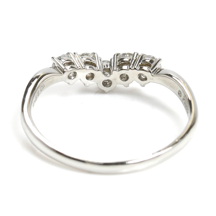 MIKIMOTO ミキモト Pt950プラチナ リング・指輪 ダイヤモンド0.58ct 19.5号 4.3g レディース【中古】【美品】