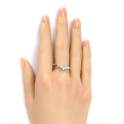 MIKIMOTO ミキモト Pt950プラチナ リング・指輪 ダイヤモンド0.58ct 19.5号 4.3g レディース【中古】【美品】