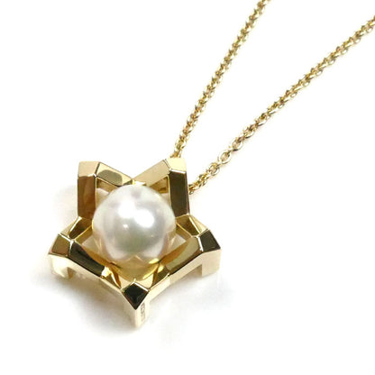 MIKIMOTO ミキモト K18YG イエローゴールド M コレクション ネックレス PP-20612K アコヤパール約7.25mm 7.8g ～50cm レディース【中古】【美品】