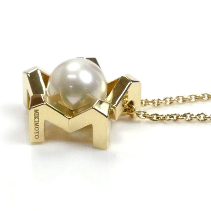 MIKIMOTO ミキモト K18YG イエローゴールド M コレクション ネックレス PP-20612K アコヤパール約7.25mm 7.8g ～50cm レディース【中古】【美品】