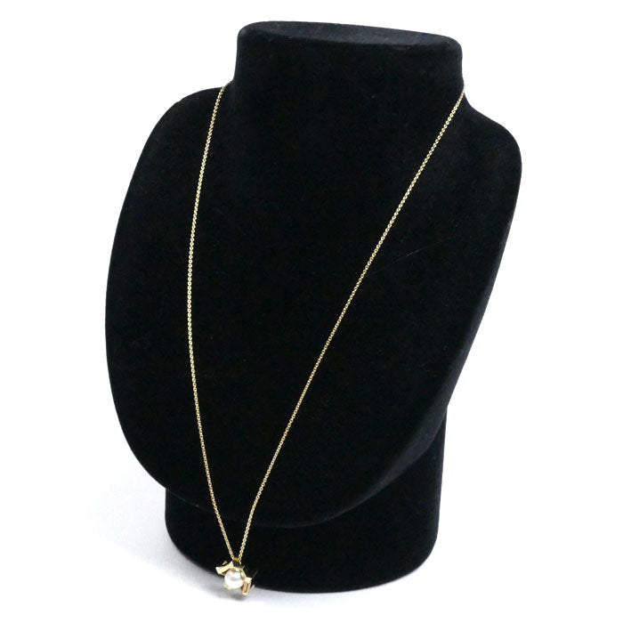 MIKIMOTO ミキモト K18YG イエローゴールド M コレクション ネックレス PP-20612K アコヤパール約7.25mm 7.8g ～50cm レディース【中古】【美品】