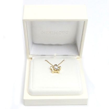 MIKIMOTO ミキモト K18YG イエローゴールド M コレクション ネックレス PP-20612K アコヤパール約7.25mm 7.8g ～50cm レディース【中古】【美品】