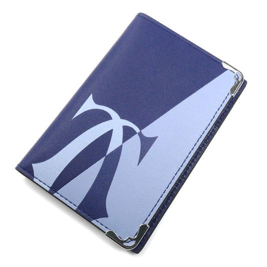 CARTIER カルティエ マスト ドゥ カルティエ 4カードホルダー カードケース ディープブルー×クラウドグレー L3002392 ユニセックス【中古】【美品】