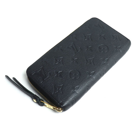 LOUIS VUITTON ルイ・ヴィトン ジッピーウォレット 長財布 ラウンドファスナー モノグラム アンプラント ブラック M60571 TN1195 ユニセックス【中古】