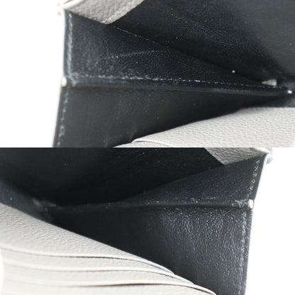 SAINT LAURENT サンローラン YSLライン ラージ フラップウォレット 長財布 グレー 414567 レディース【中古】