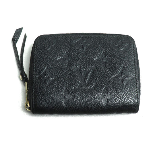LOUIS VUITTON ルイ・ヴィトン ジッピー・コイン パース コインケース モノグラム・アンプラント ブラック M60574 TS0145 レディース【中古】