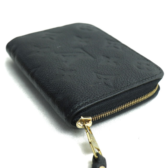 LOUIS VUITTON ルイ・ヴィトン ジッピー・コイン パース コインケース モノグラム・アンプラント ブラック M60574 TS0145 レディース【中古】