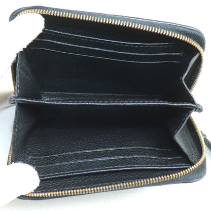 LOUIS VUITTON ルイ・ヴィトン ジッピー・コイン パース コインケース モノグラム・アンプラント ブラック M60574 TS0145 レディース【中古】