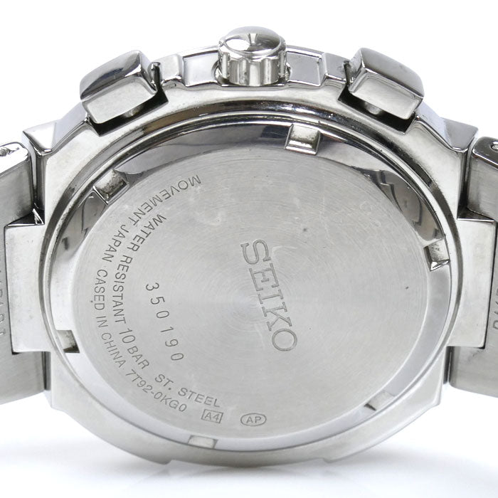 SEIKO セイコー クロノグラフ 腕時計 電池式 7T92-0KG0 メンズ【中古】