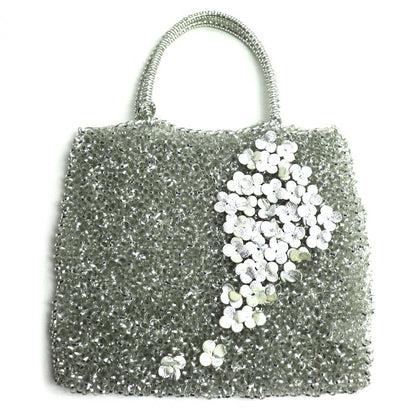 ANTEPRIMA アンテプリマ フラワー ワイヤーバッグ ハンドバッグ シルバー レディース【中古】