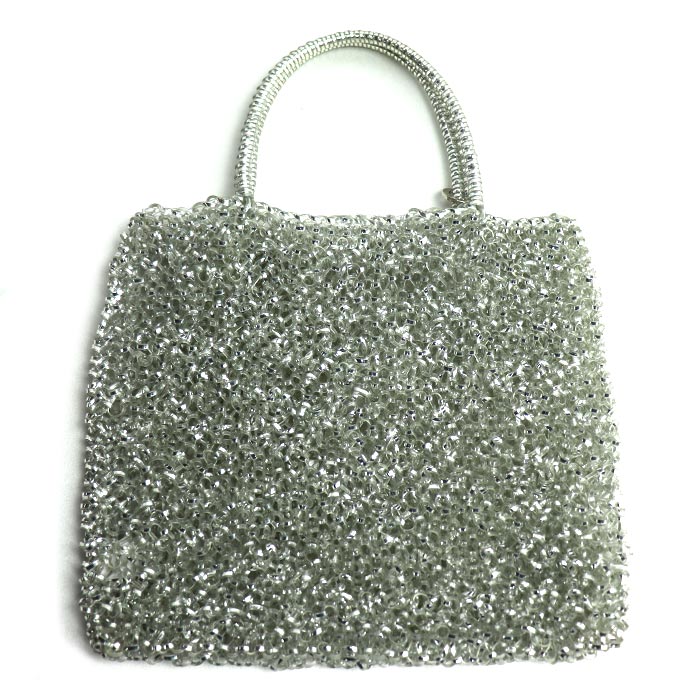 ANTEPRIMA アンテプリマ フラワー ワイヤーバッグ ハンドバッグ シルバー レディース【中古】