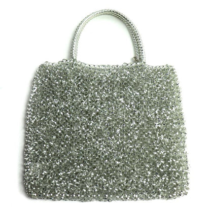 ANTEPRIMA アンテプリマ フラワー ワイヤーバッグ ハンドバッグ シルバー レディース【中古】