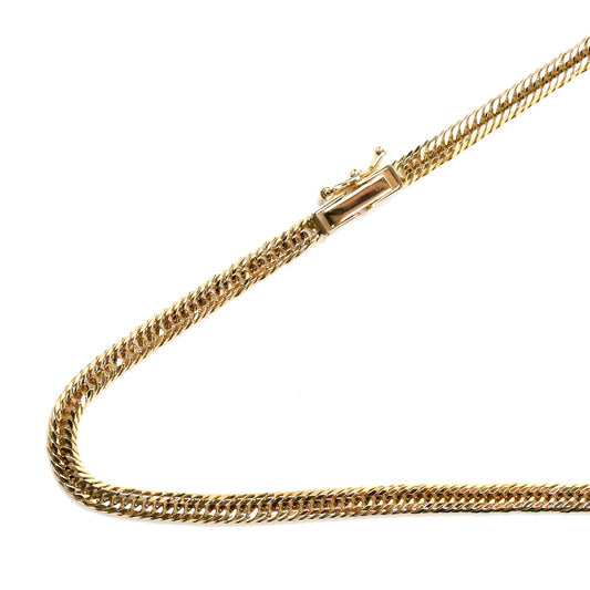 K18YG イエローゴールド ネックレス 喜平12面トリプルカット 12.7g 50cm ユニセックス【中古】