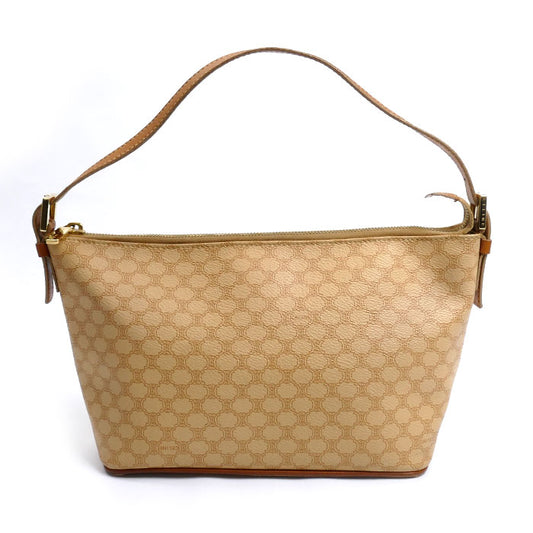 CELINE セリーヌ マカダム柄 アクセサリーポーチ アクセサリーポーチ ベージュ CE00/12 レディース【中古】