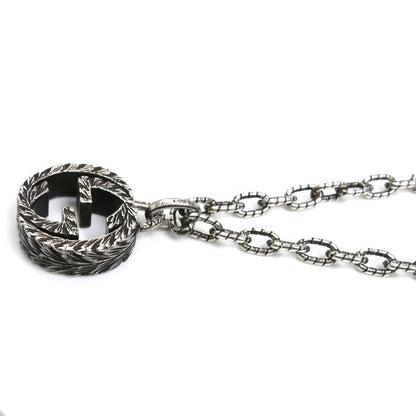 GUCCI グッチ シルバー925 インターロッキング ネックレス 455307 J8400 0811 45cm ユニセックス【中古】