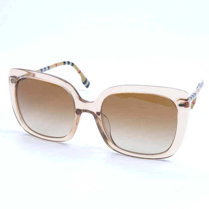 BURBERRY バーバリー バタフライシェイプ サングラス ブラウン ピーチ 4323-F 4006/13 レディース 56□20-140 2N【中古】