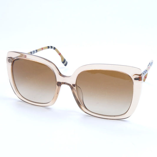 BURBERRY バーバリー バタフライシェイプ サングラス ブラウン ピーチ 4323-F 4006/13 レディース 56□20-140 2N【中古】
