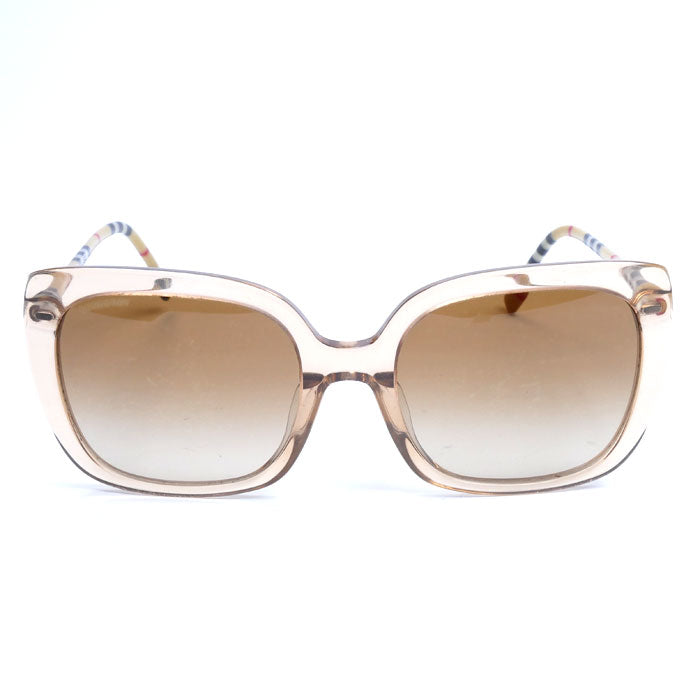 BURBERRY バーバリー バタフライシェイプ サングラス ブラウン ピーチ 4323-F 4006/13 レディース 56□20-140 2N【中古】