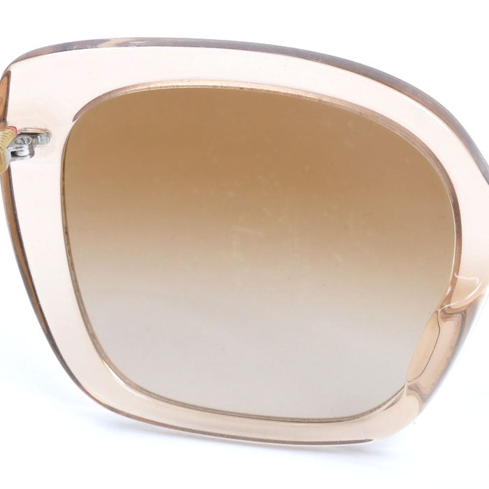 BURBERRY バーバリー バタフライシェイプ サングラス ブラウン ピーチ 4323-F 4006/13 レディース 56□20-140 2N【中古】