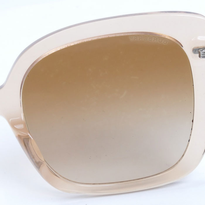 BURBERRY バーバリー バタフライシェイプ サングラス ブラウン ピーチ 4323-F 4006/13 レディース 56□20-140 2N【中古】