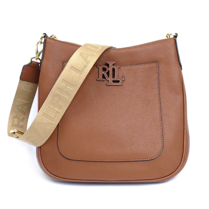 RALPH LAUREN ラルフローレン ラージ Cameryn クロスボディ ショルダーバッグ ブラウン 431908228002 ユニセックス【中古】